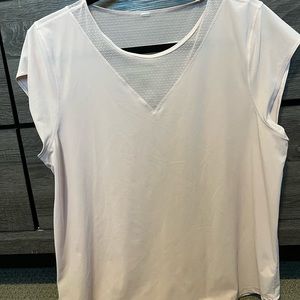 Lululemon Short Sleeve Top with Mesh | Size 10 | Pink